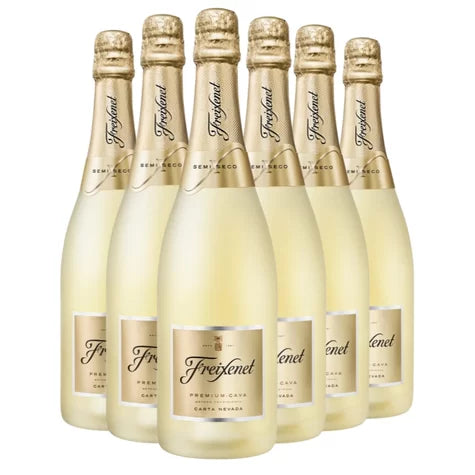 Kit 6 Garrafas Espumante Freixenet Carta Nevada Demi Sec 750 mL