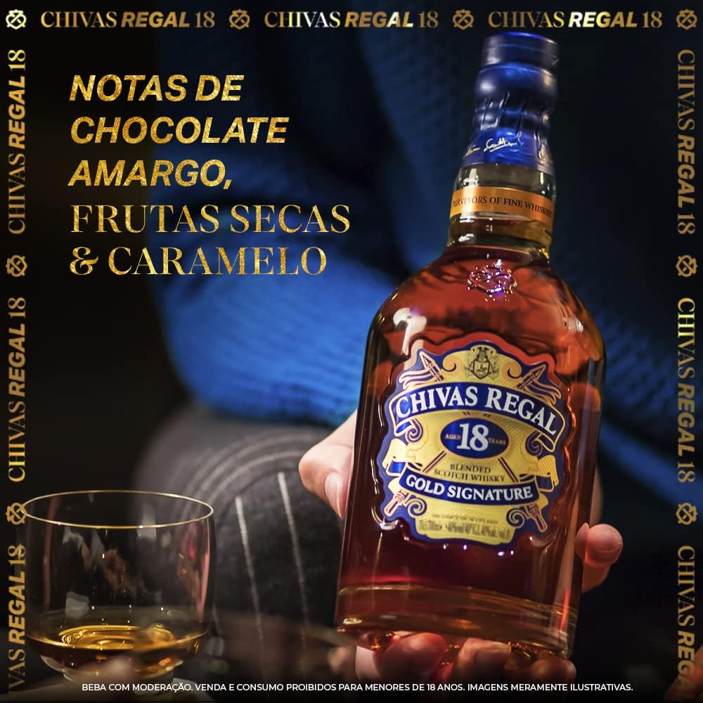 Whisky Chivas Regal 18 Anos, 750ML