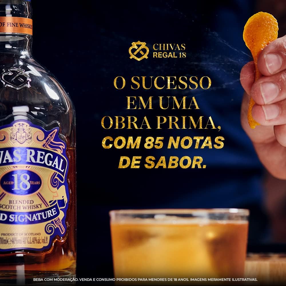 Whisky Chivas Regal 18 Anos, 750ML