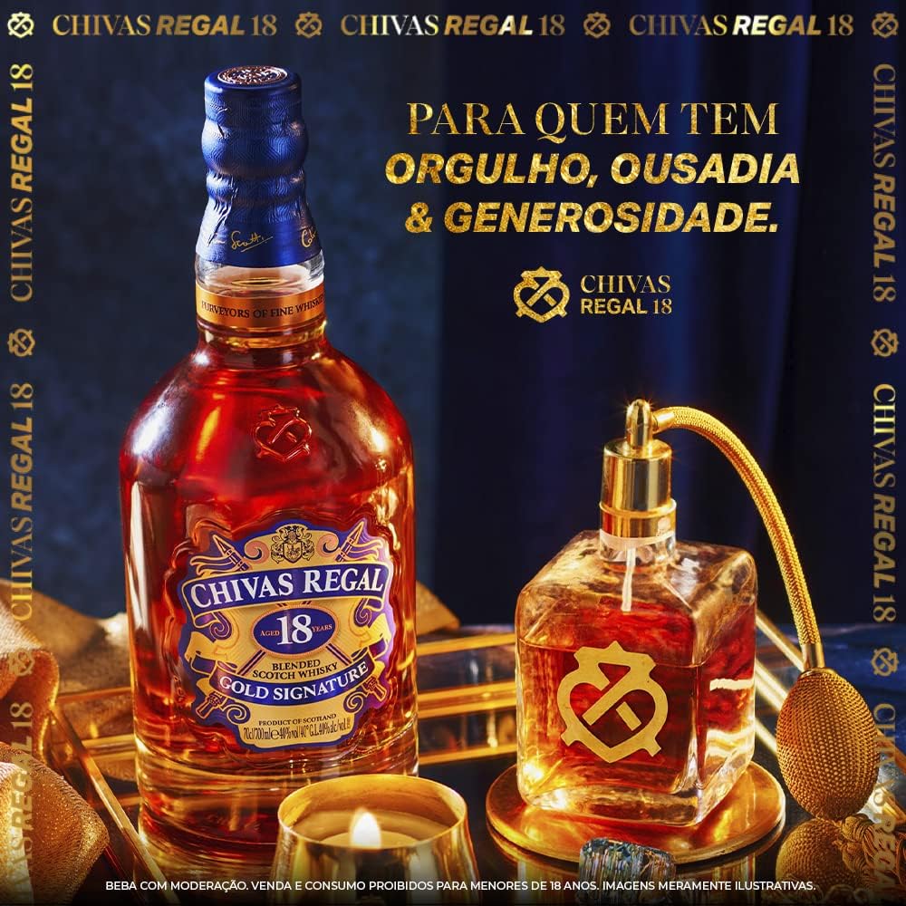 Whisky Chivas Regal 18 Anos, 750ML