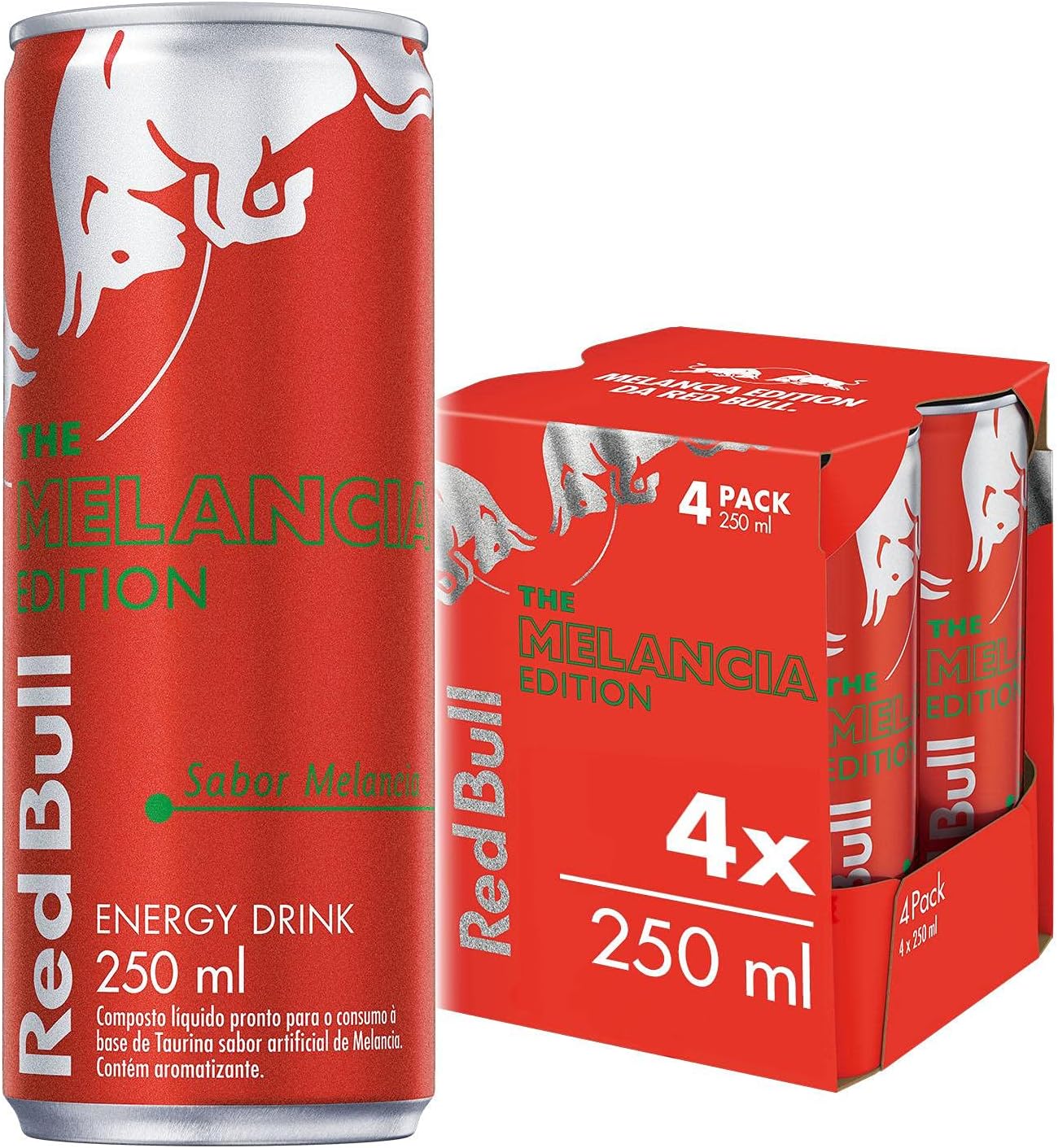 Pack de 24 Latas Red Bull Energético Energy Drink Melancia 250 Ml