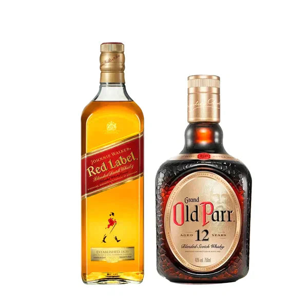 Combo Whisky Johnnie Walker Red Label 750ML + Whisky Old Parr 750ML