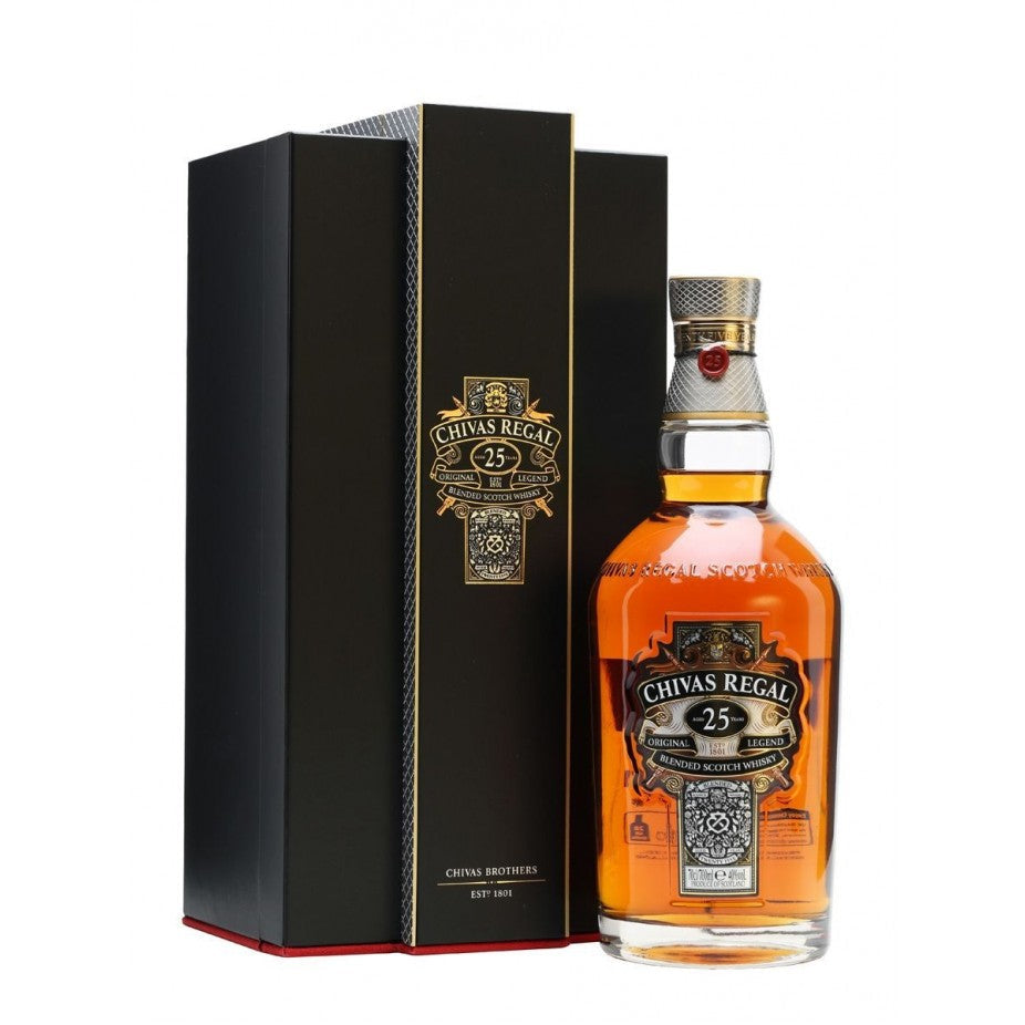 Chivas Regal Whisky 25 anos Escocês 700ml Chivas Sabor Whisky 700 ml