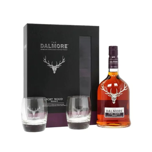 Whisky Kit The Dalmore Port Wood Reserve 700ml +2 copos